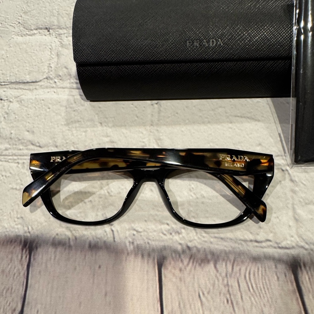 Prada Black Cat-Eye Glasses Bold Design - Picture 3 of 11
